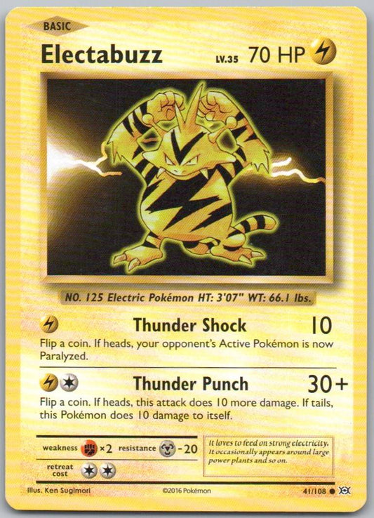 Electabuzz 041 Normal Lightning Card - Evolutions