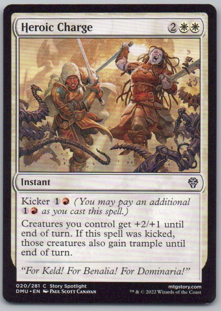 Heroic Charge 20 Normal Instant Card - Dominaria United