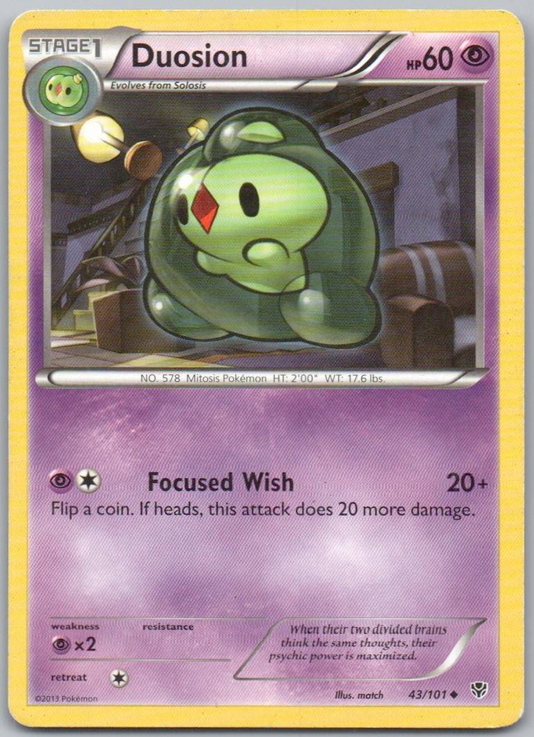 Duosion 043 Normal Psychic Card - Plasma Blast
