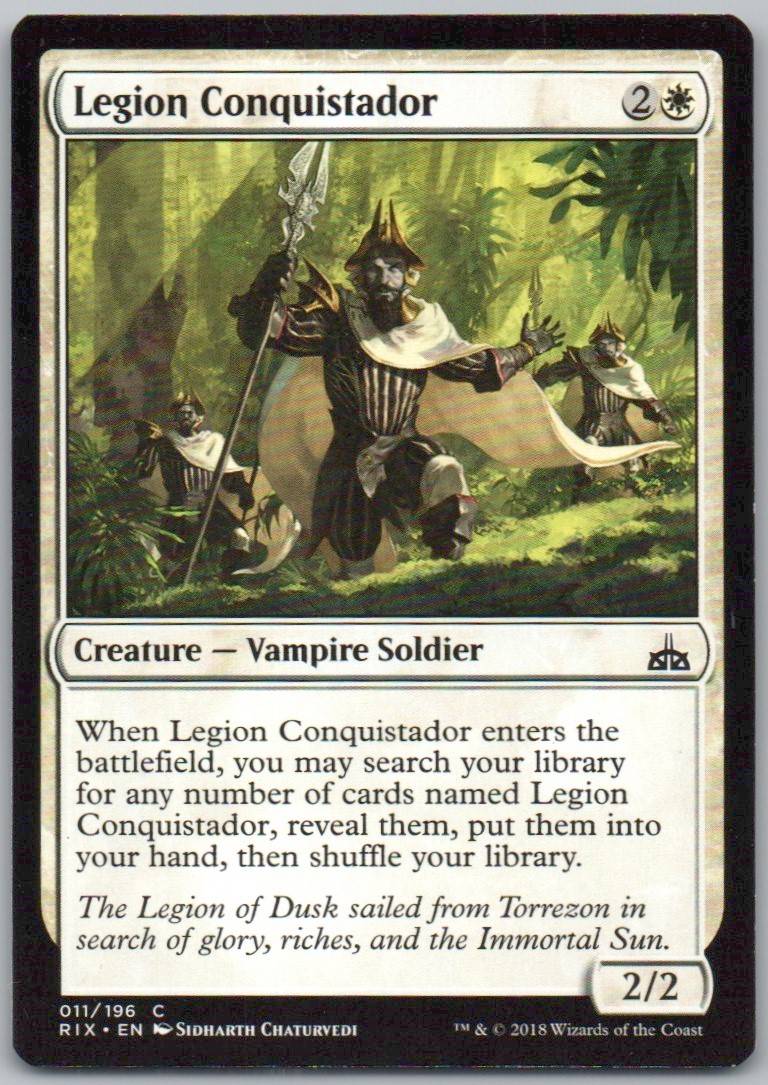 Legion Conquistador 11 Normal Creature Card - Rivals of Ixalan