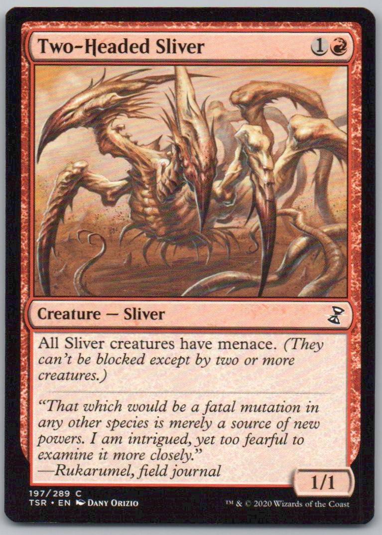 Two-Headed Sliver 197 Normal Creature Card - Time Spiral: Remastered
