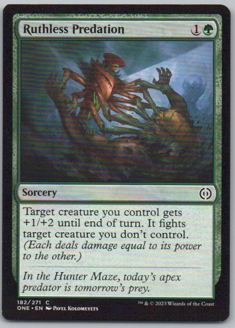 Ruthless Predation 182 Normal Sorcery Card - Phyrexia: All Will Be One