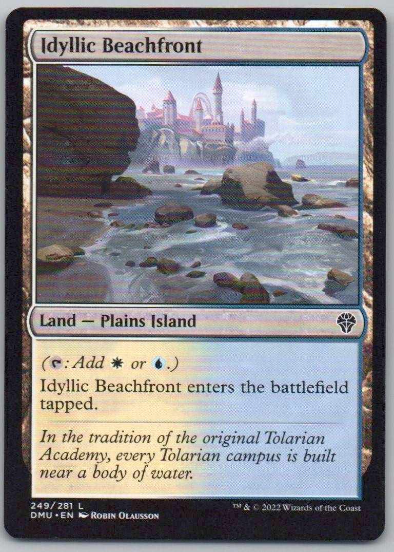 Idyllic Beachfront 249 Normal Land Card - Dominaria United