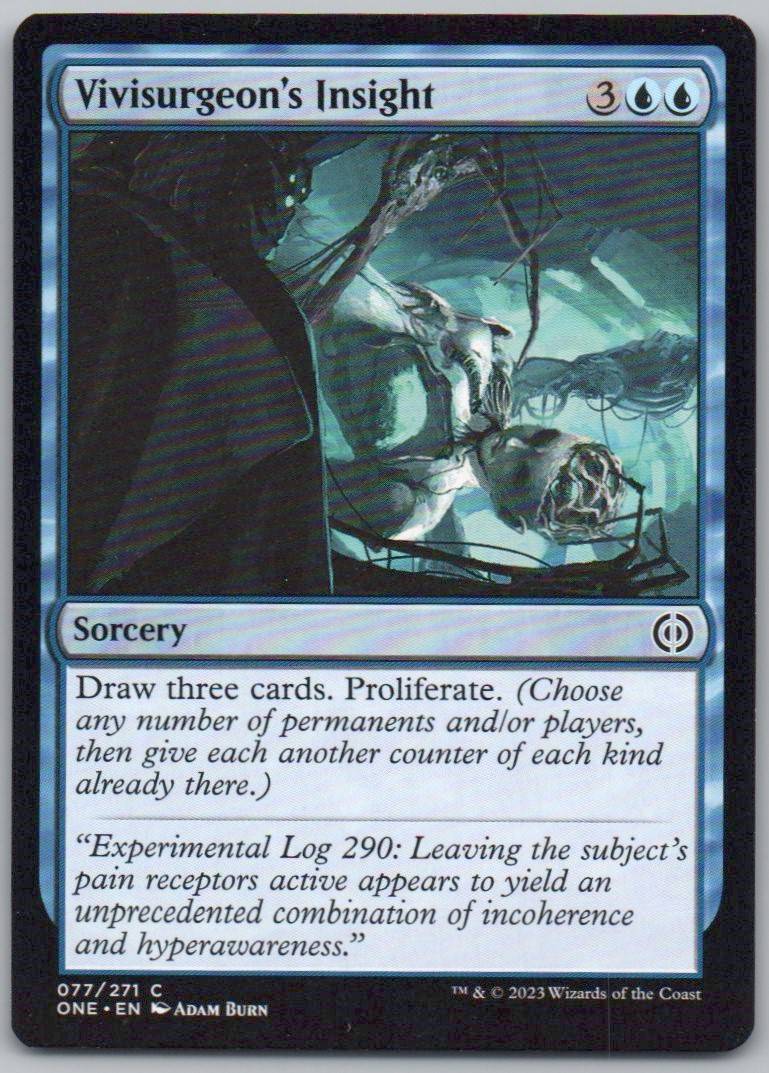 Vivisurgeon's Insight 77 Normal Sorcery Card - Phyrexia: All Will Be One