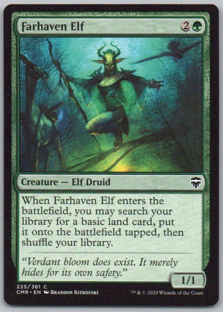 Farhaven Elf 225 Normal Creature Card - Commander Legends