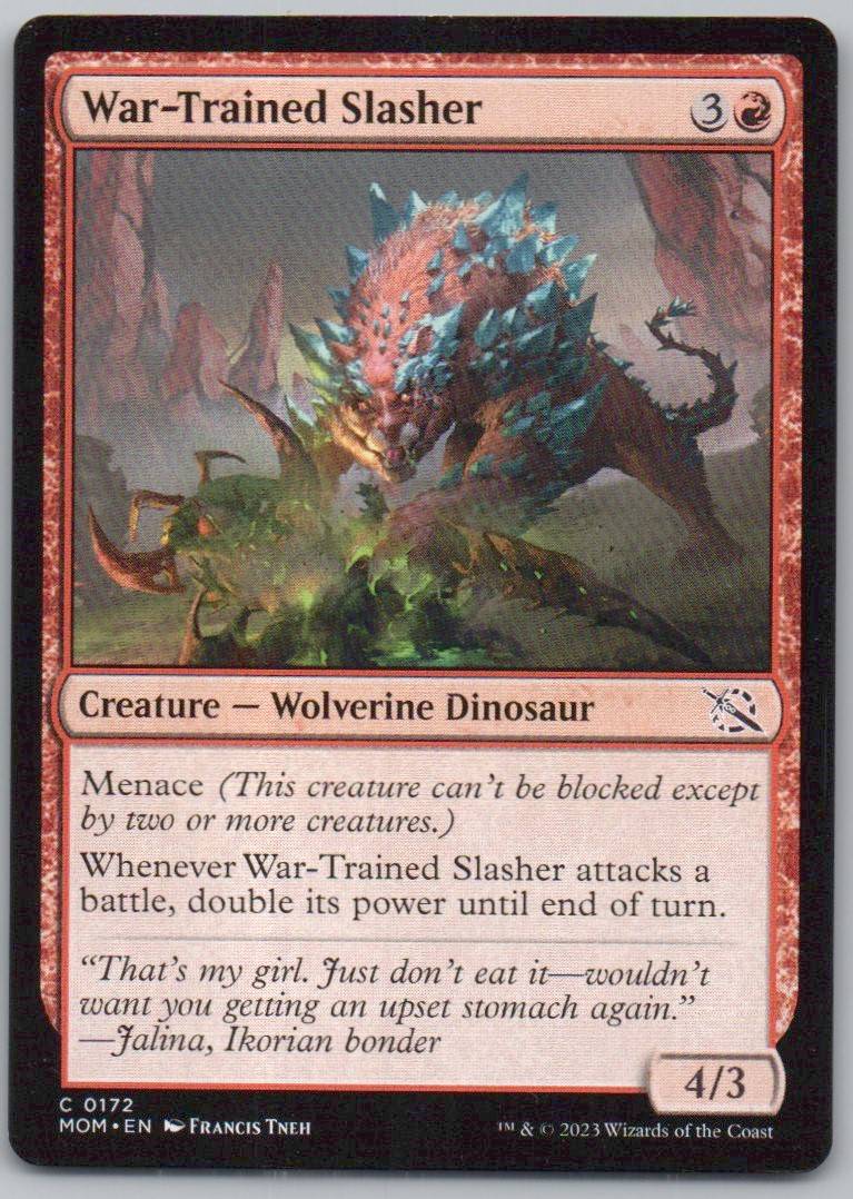 War-Trained Slasher 172 0 Creature Card - March of the Machine