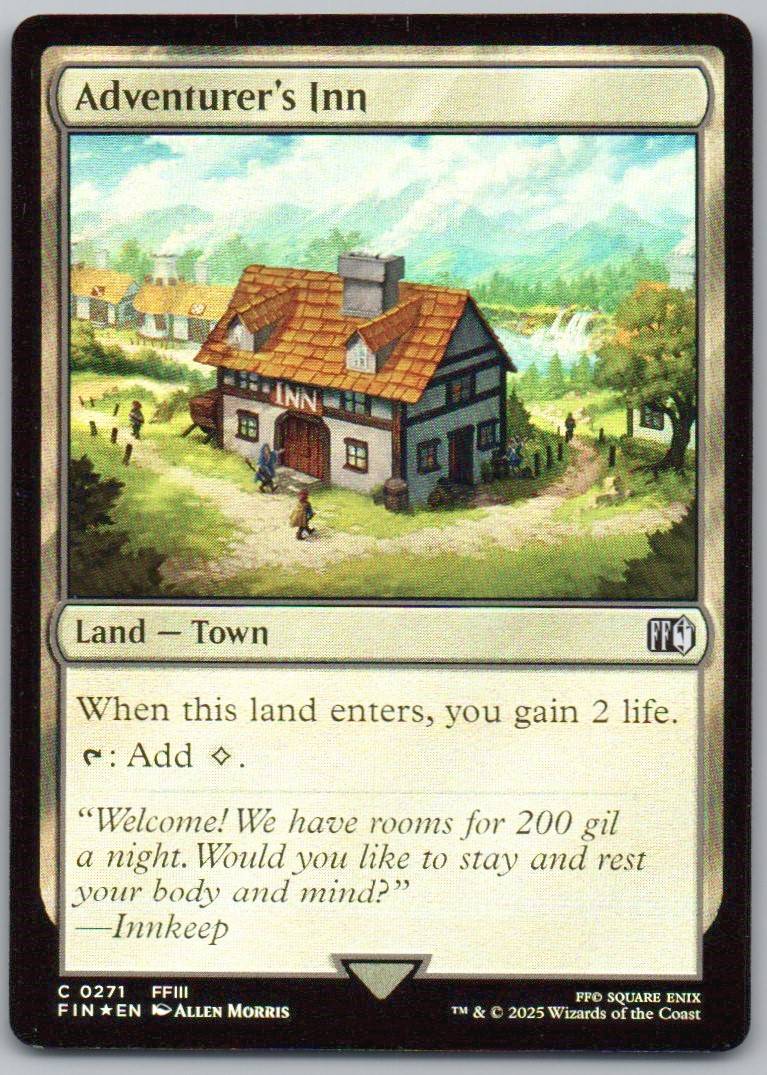 Adventurer's Inn 271 Holo Land Card - FINAL FANTASY