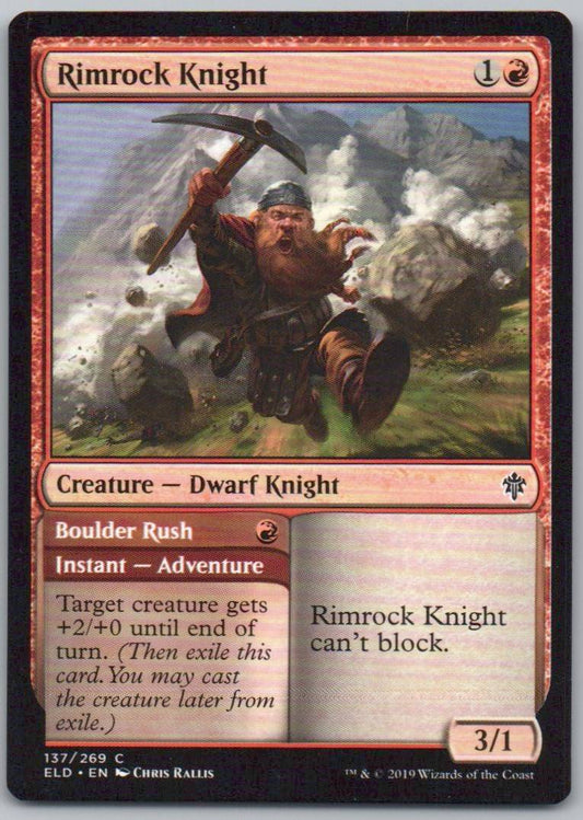 Rimrock Knight 137 Normal Creature Card - Throne of Eldraine