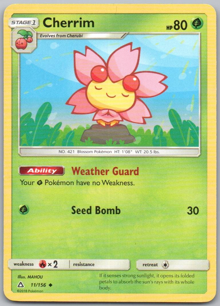 Cherrim 11 Normal Grass Card - Ultra Prism