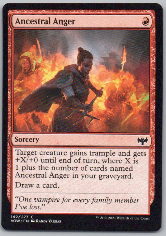 Ancestral Anger 142 Normal Sorcery Card - Innistrad: Crimson Vow