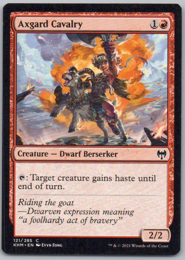 Axgard Cavalry 121 Normal Creature Card - Kaldheim