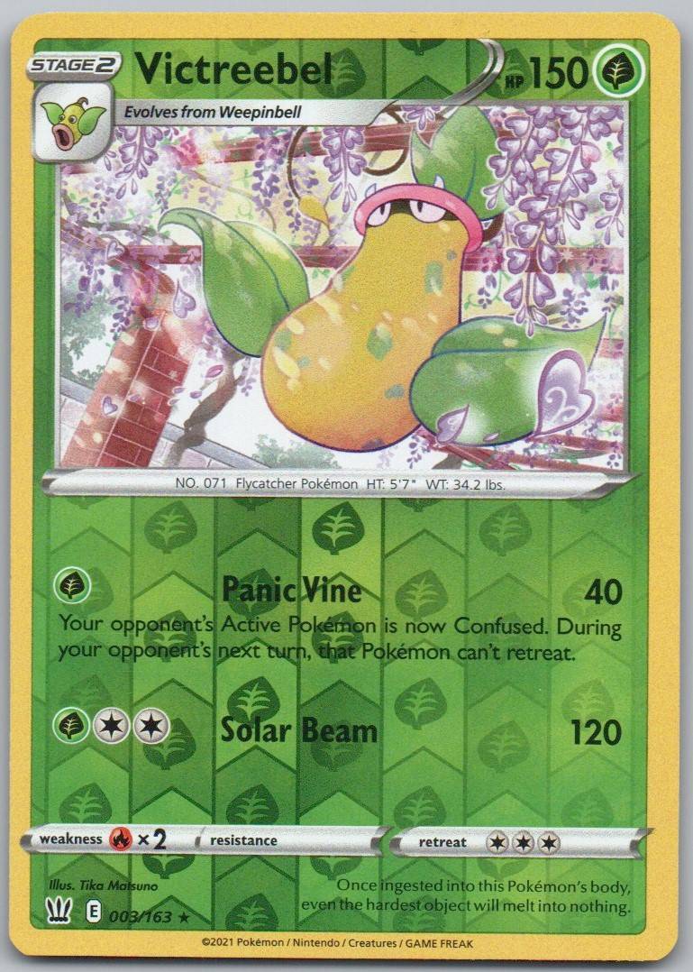 Victreebel 003 Reverse Holo Grass Card - Battle Styles