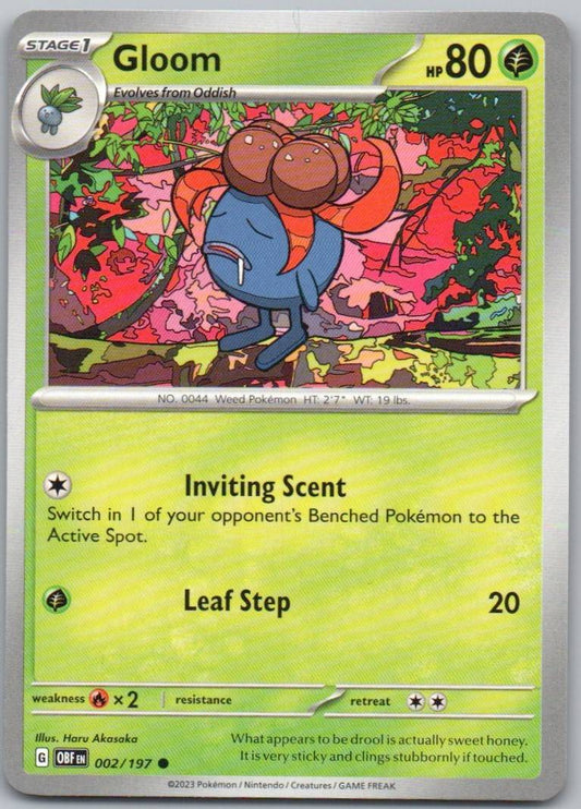 Gloom 002 Normal Grass Card - Obsidian Flames