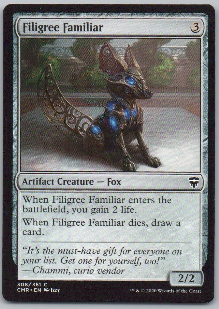 Filigree Familiar 308 Normal Artifact Card - Commander Legends