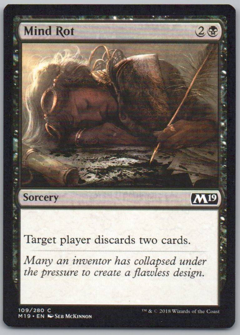 Mind Rot 109 Normal Sorcery Card - Core Set 2019