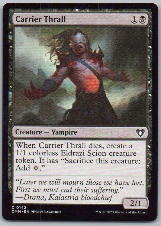 Carrier Thrall 142 Normal Creature Card - Commander Masters