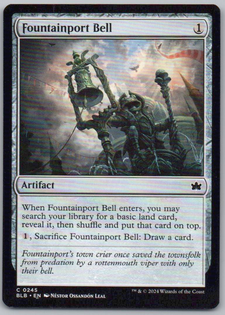 Fountainport Bell 245 Normal Artifact Card - Bloomburrow
