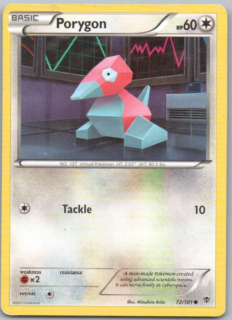Porygon 072 Normal Colorless Card - Plasma Blast