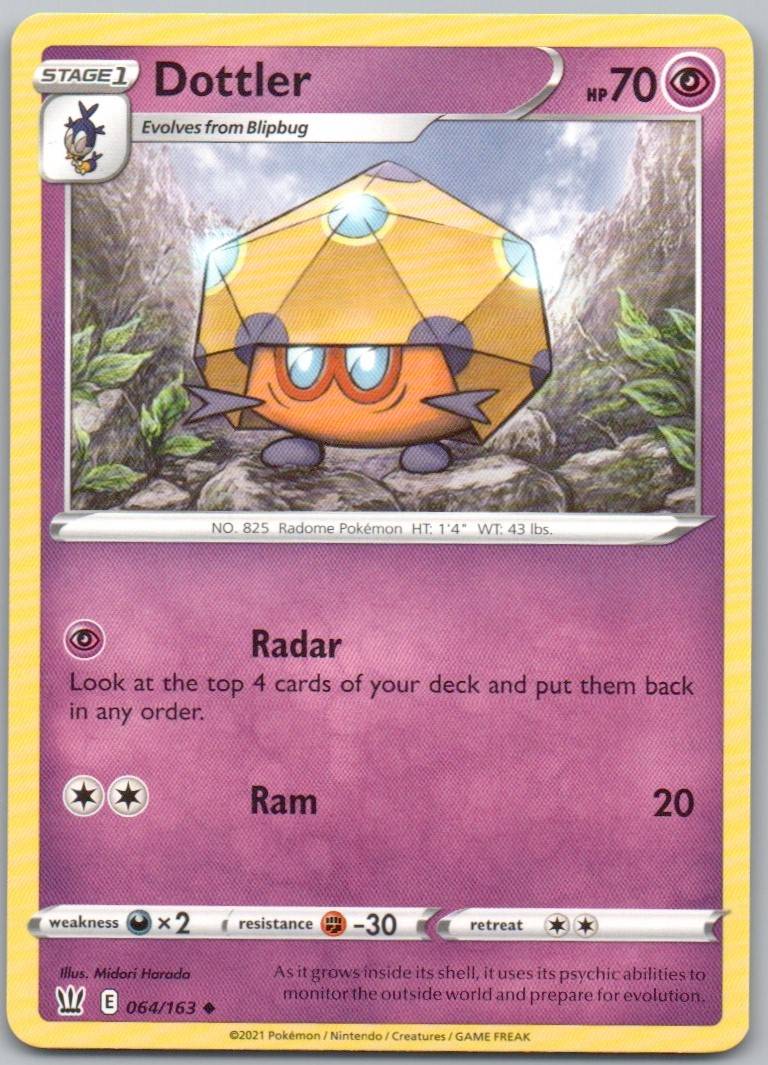 Dottler 064 Normal Psychic Card - Battle Styles