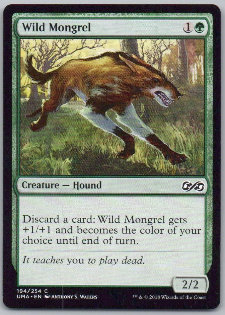 Wild Mongrel 194 Normal Creature Card - Ultimate Masters