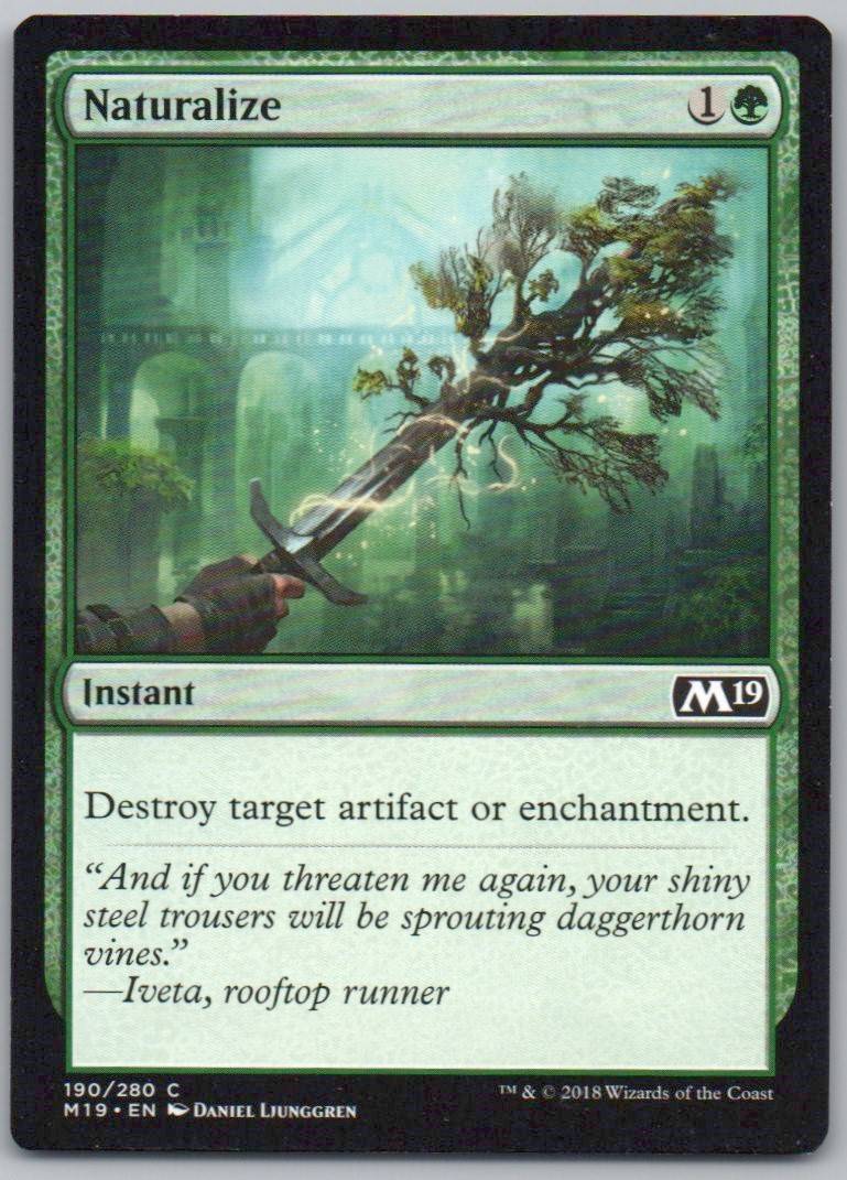 Naturalize 190 Normal Instant Card - Core Set 2019