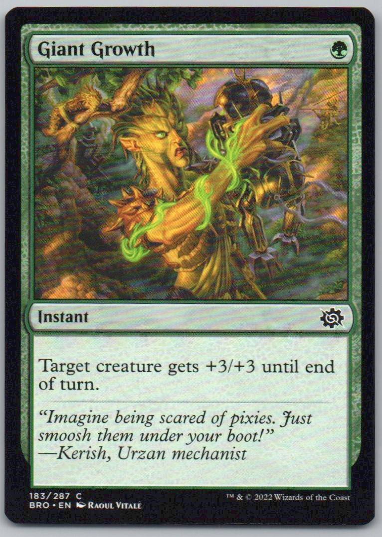 Giant Growth 183 Normal Instant Card - The Brothers' War