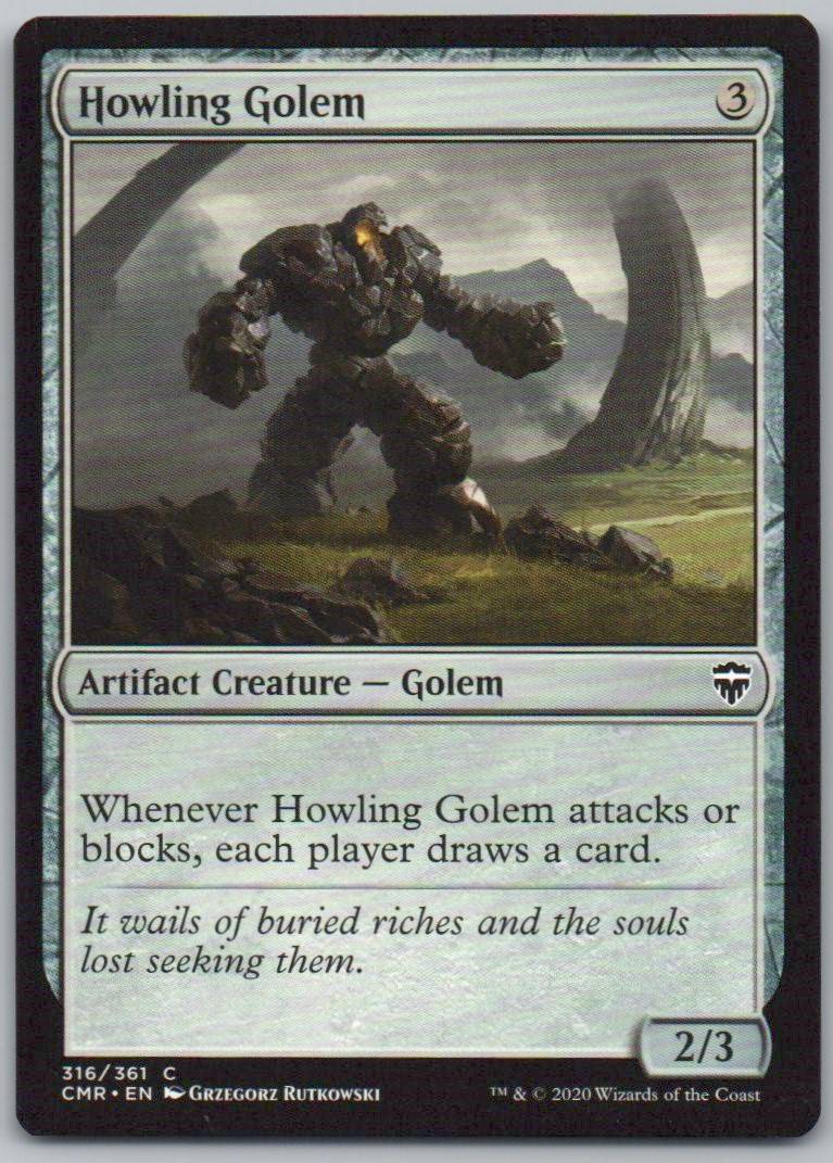 Howling Golem 316 Normal Artifact Card - Commander Legends