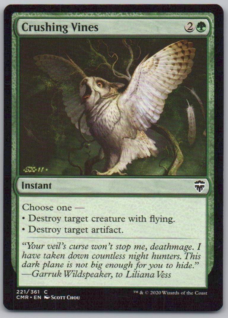 Crushing Vines 221 Normal Instant Card - Commander Legends