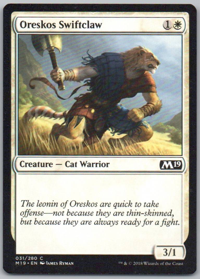 Oreskos Swiftclaw 31 Normal Creature Card - Core Set 2019