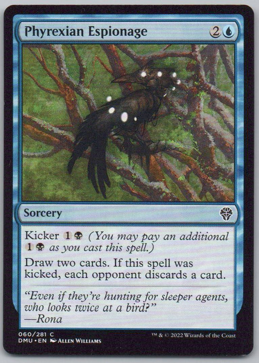 Phyrexian Espionage 60 Normal Sorcery Card - Dominaria United