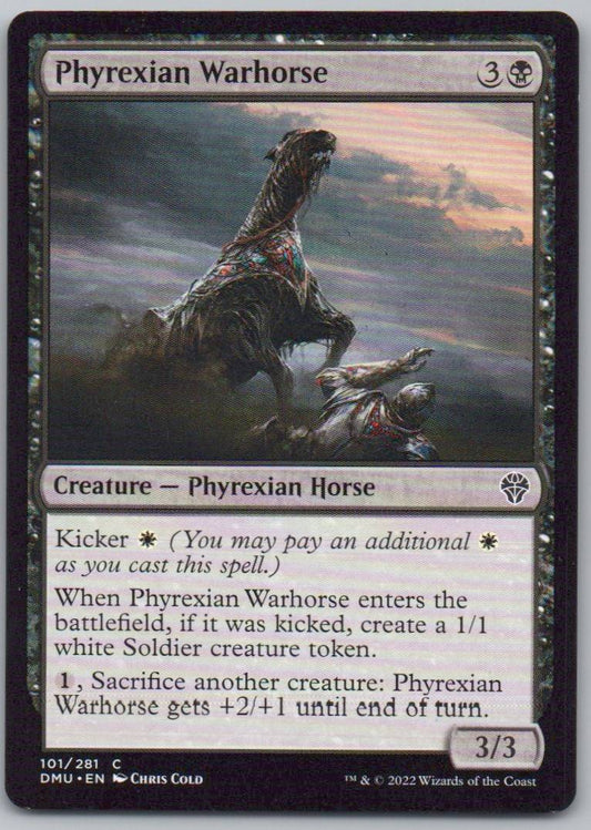 Phyrexian Warhorse 101 Normal Creature Card - Dominaria United