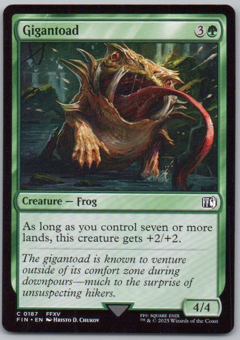 Gigantoad 187 Normal Creature Card - FINAL FANTASY