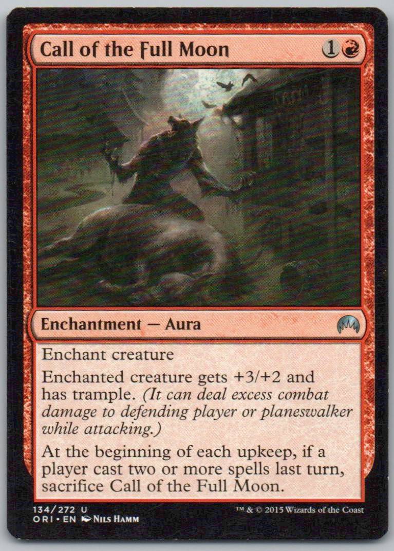Call of the Full Moon 134 Normal Enchantment Card - Magic Origins
