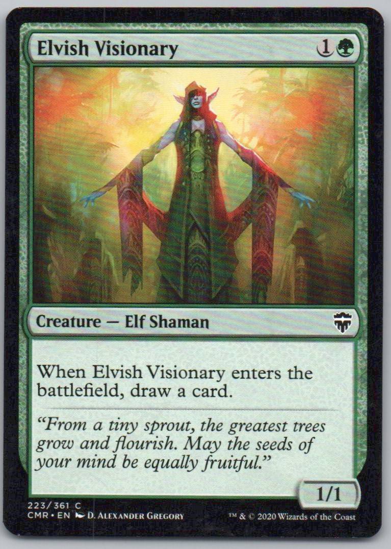 Elvish Visionary 223 Normal Creature Card - Commander Legends