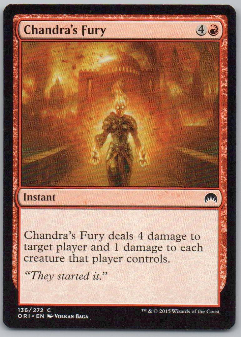 Chandra's Fury 136 Normal Instant Card - Magic Origins