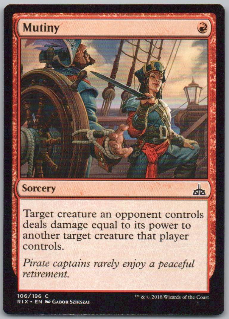 Mutiny 106 Normal Sorcery Card - Rivals of Ixalan