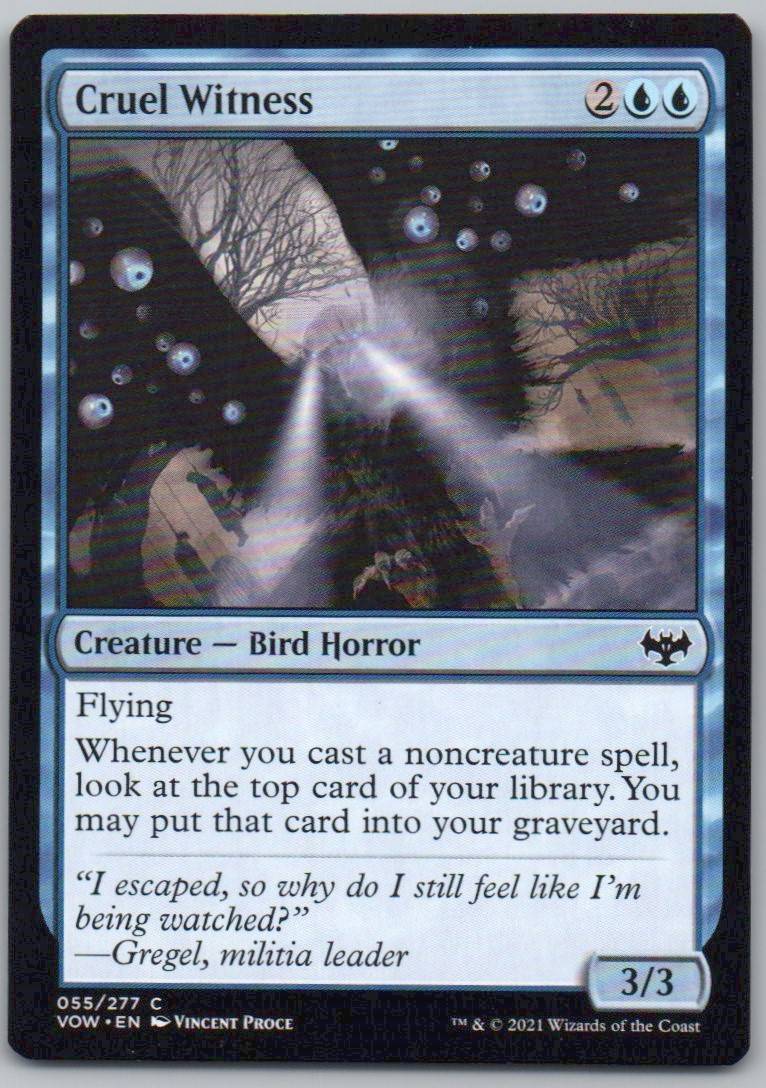 Cruel Witness 55 Normal Creature Card - Innistrad: Crimson Vow