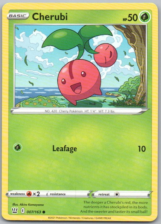 Cherubi 007 Normal Grass Card - Battle Styles