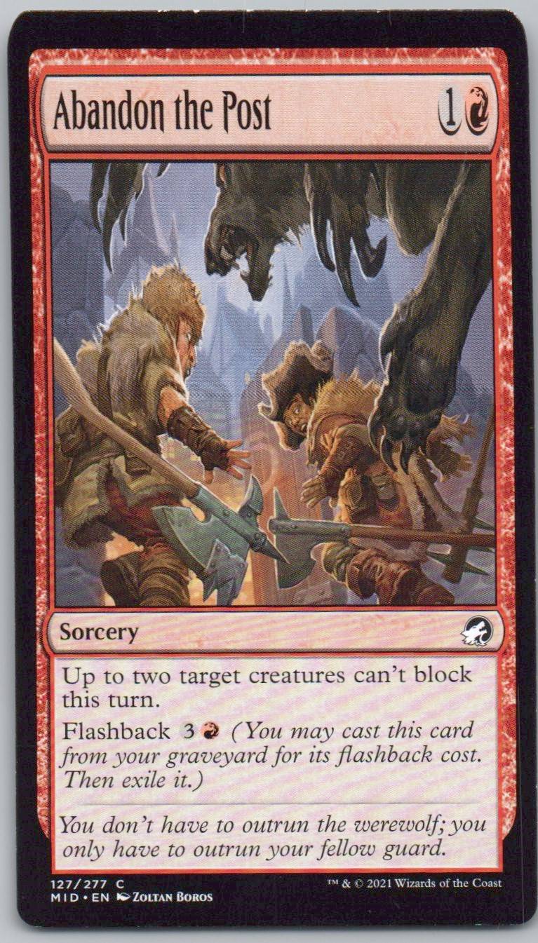 Abandon the Post 127 0 Sorcery Card - Innistrad: Midnight Hunt