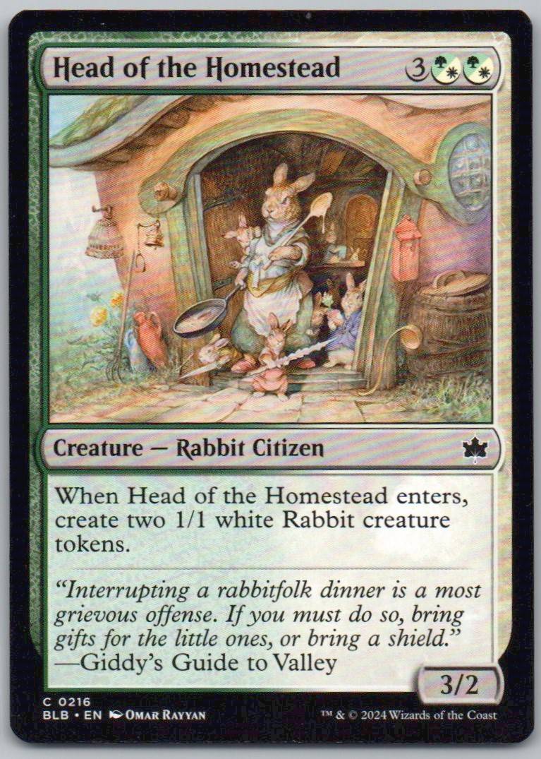 Head of the Homestead 216 Normal Creature Card - Bloomburrow