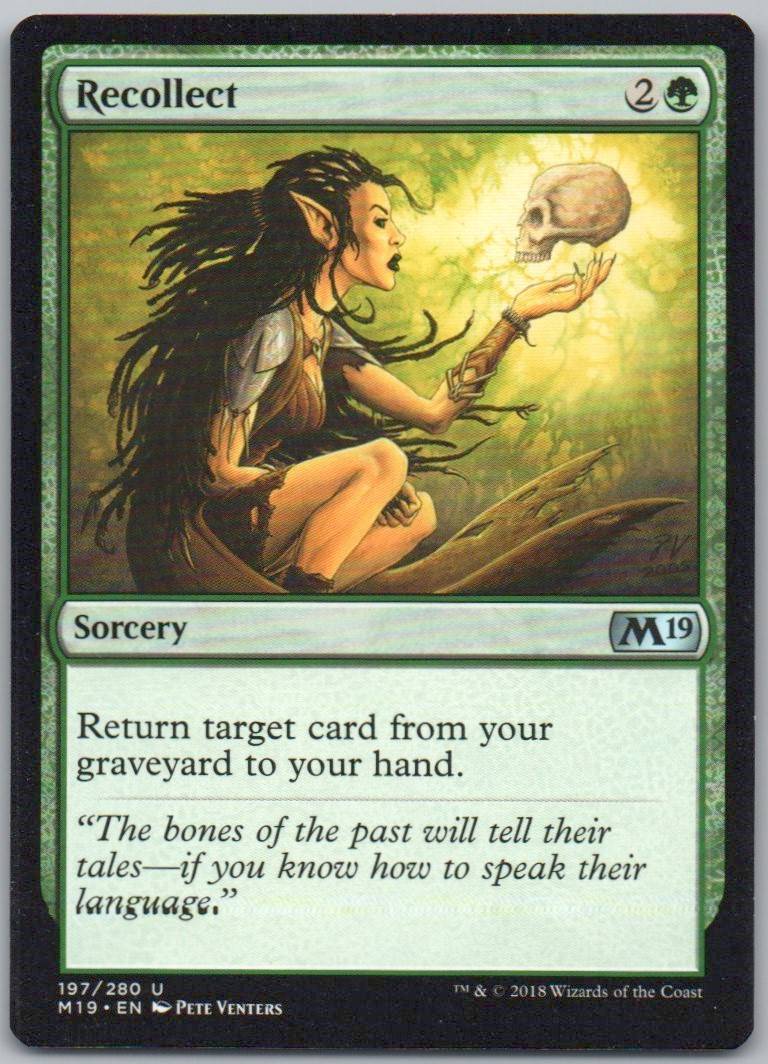 Recollect 197 Normal Sorcery Card - Core Set 2019