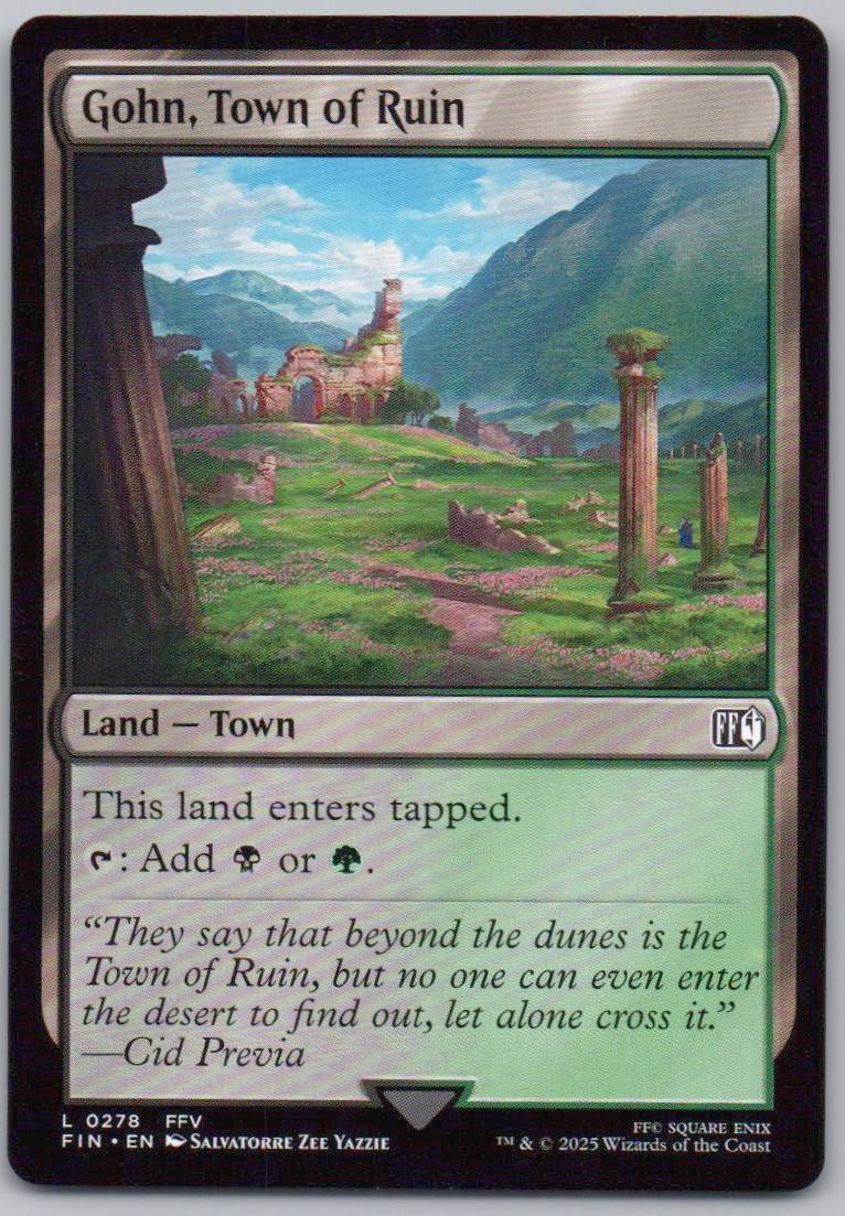 Gohn, Town of Ruin 278 Normal Land Card - FINAL FANTASY