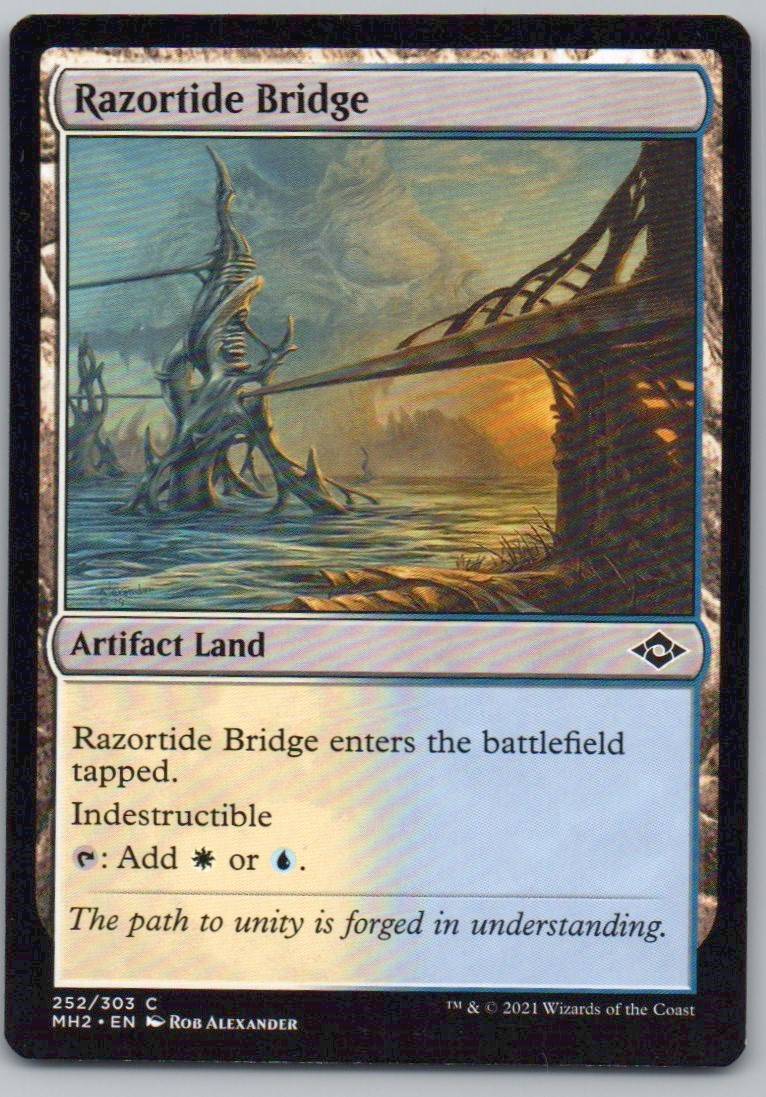 Razortide Bridge 252 0 Artifact Card - Modern Horizons 2
