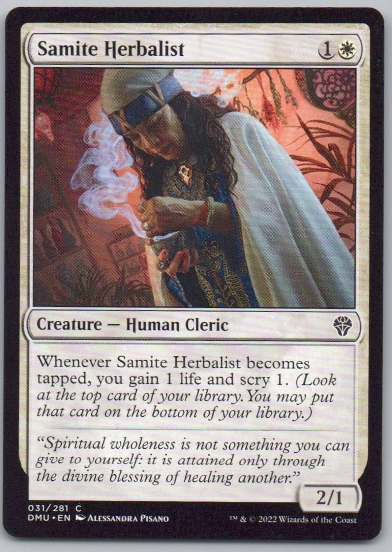 Samite Herbalist 31 Normal Creature Card - Dominaria United