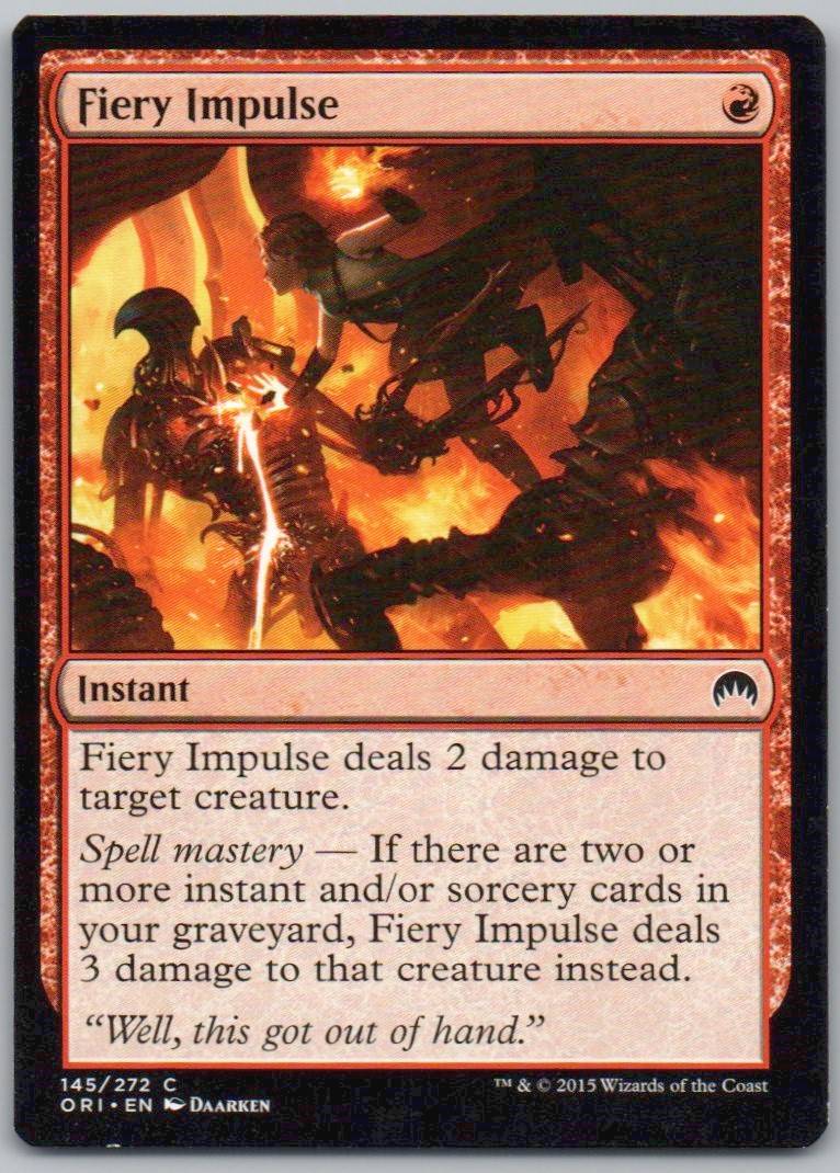 Fiery Impulse 145 Normal Instant Card - Magic Origins