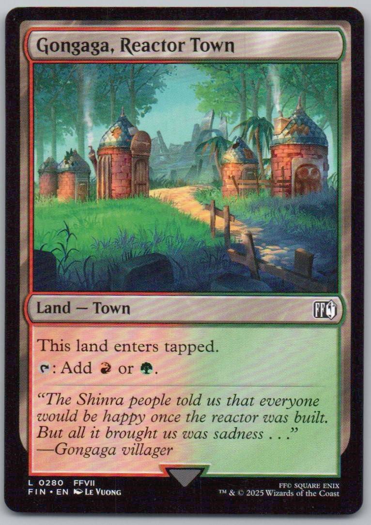 Gongaga, Reactor Town 280 Normal Land Card - FINAL FANTASY