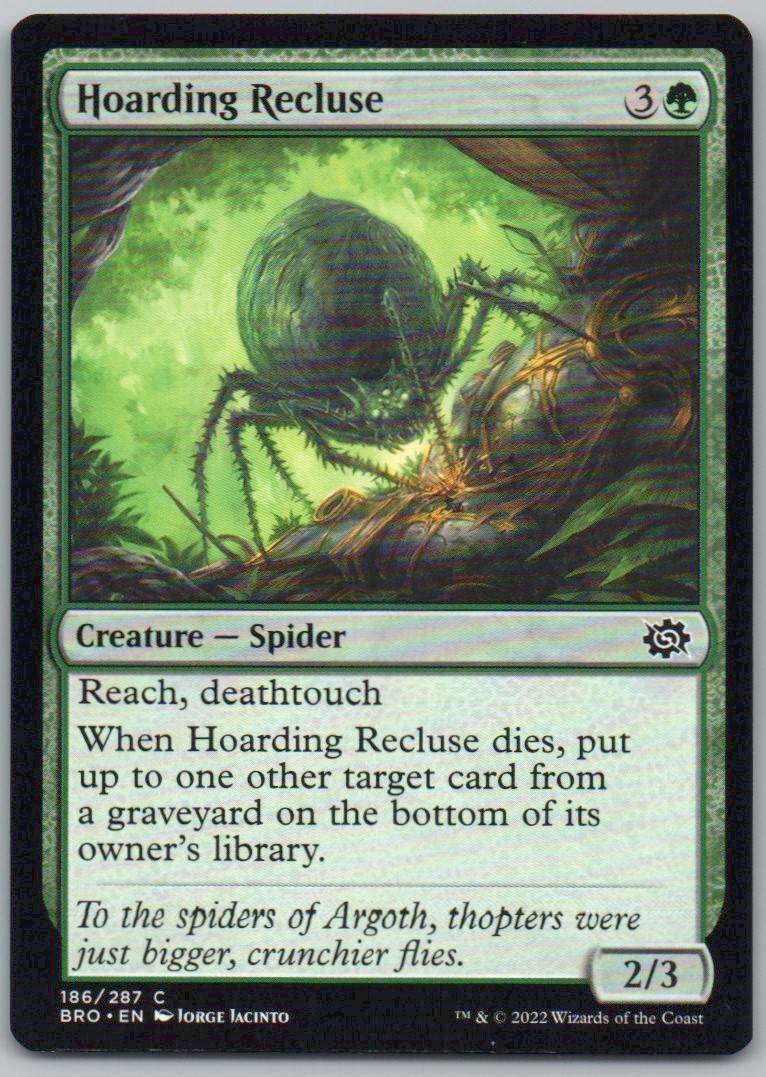 Hoarding Recluse 186 Normal Creature Card - The Brothers' War