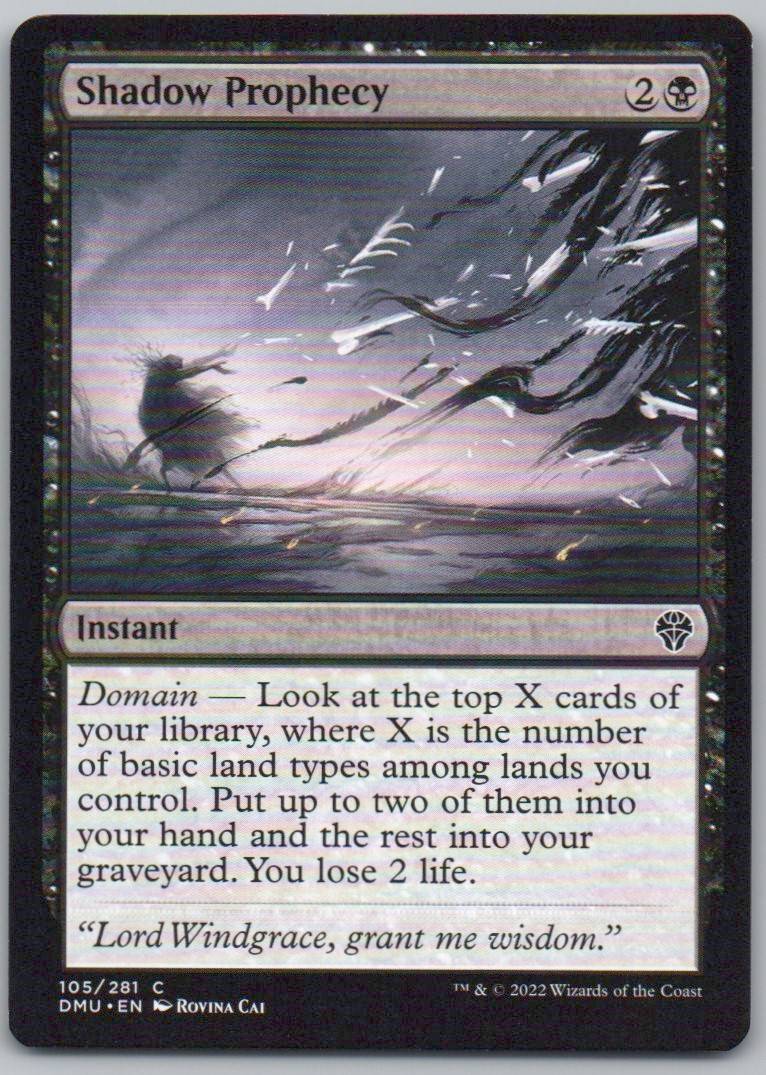 Shadow Prophecy 105 Normal Instant Card - Dominaria United