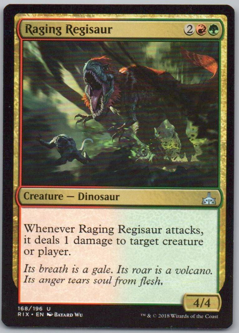Raging Regisaur 168 Normal Creature Card - Rivals of Ixalan