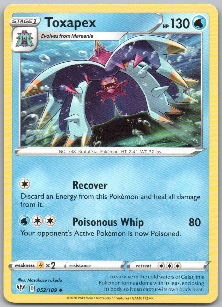 Toxapex 052 Normal Water Card - Darkness Ablaze